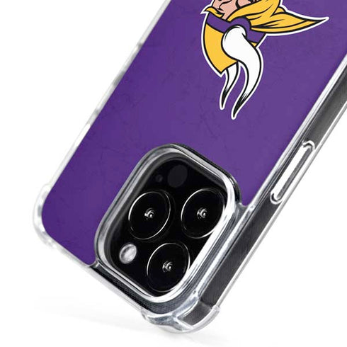 NFL Minnesota Vikings Distressed iPhone 16 Pro Max MagSafe Case