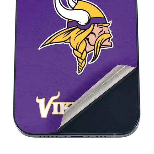 NFL Minnesota Vikings Distressed iPhone 16 Skin