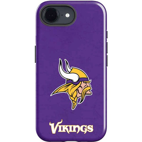 NFL Minnesota Vikings Distressed iPhone 16e Impact Case