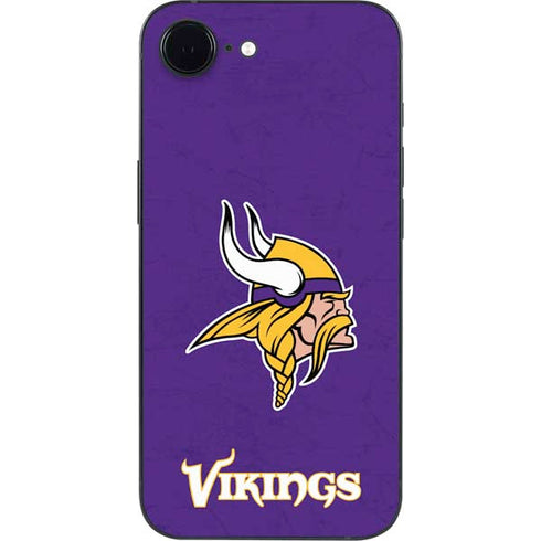 NFL Minnesota Vikings Distressed iPhone 16e Skin