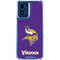 NFL Minnesota Vikings Distressed Moto G 5G (2024) Clear Case