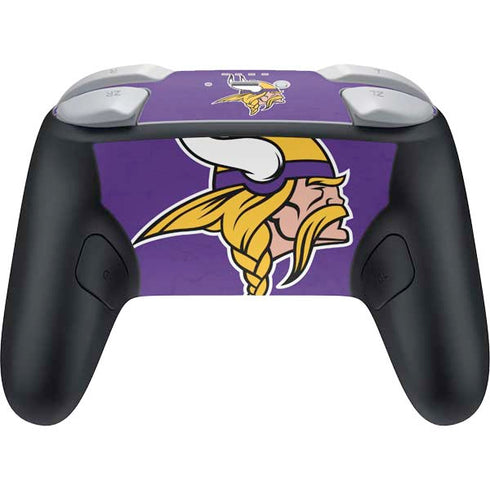 NFL Minnesota Vikings Distressed Nintendo Switch 2 (2025) Pro Controller Skin
