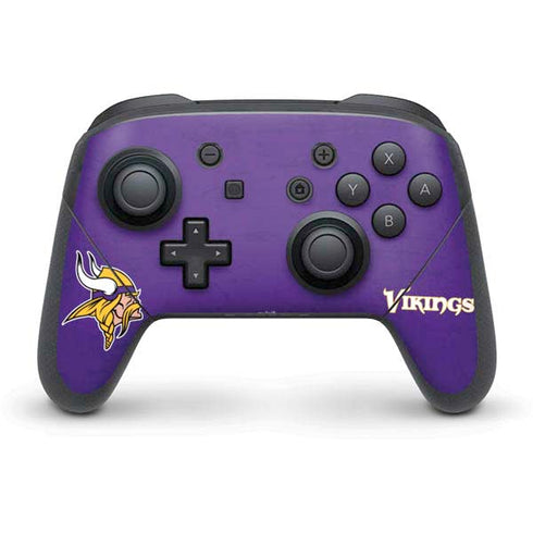 NFL Minnesota Vikings Distressed Nintendo Skins