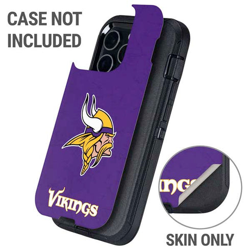 NFL Minnesota Vikings Distressed Otterbox Defender iPhone Skin