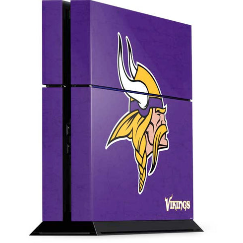 NFL Minnesota Vikings Distressed PlayStation PS4 Skins