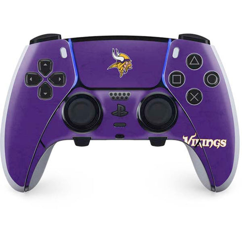 NFL Minnesota Vikings Distressed PS5 DualSense Edge Pro Controller Skin