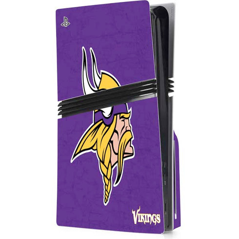 NFL Minnesota Vikings Distressed PlayStation PS5 Skins