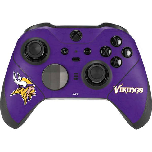 NFL Minnesota Vikings Distressed Xbox Elite Wireless Controller Series 2 Skin