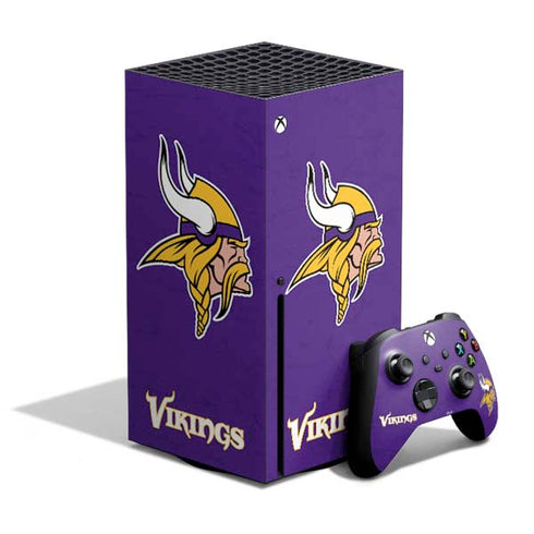 NFL Minnesota Vikings Distressed Xbox Series X Skins