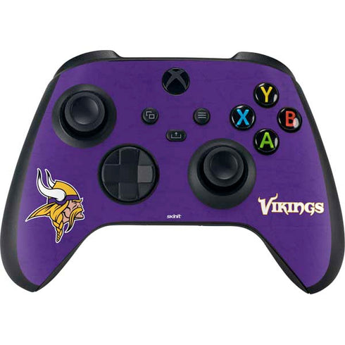 NFL Minnesota Vikings Distressed Xbox Series X Controller Skin