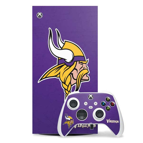 NFL Minnesota Vikings Distressed Xbox Series X Skins