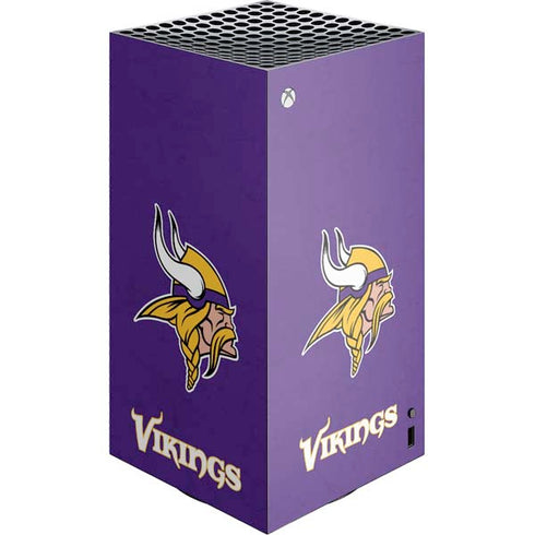 NFL Minnesota Vikings Distressed XBox Series X Digital Edition Console Skin