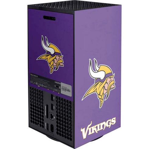 NFL Minnesota Vikings Distressed XBox Series X Digital Edition Console Skin