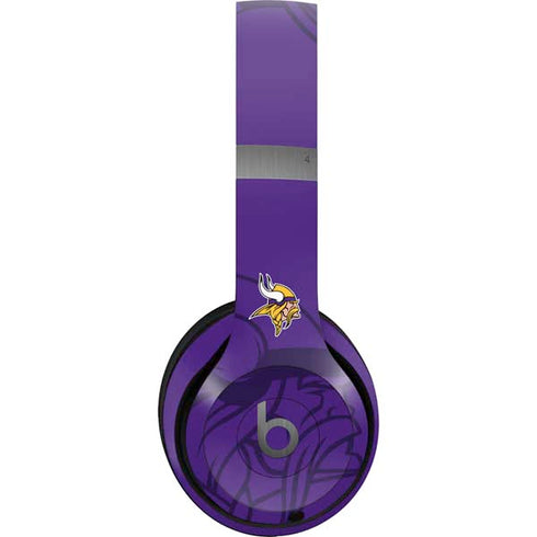 NFL Minnesota Vikings Double Vision Beats Solo 4 Wireless Headphones Skin