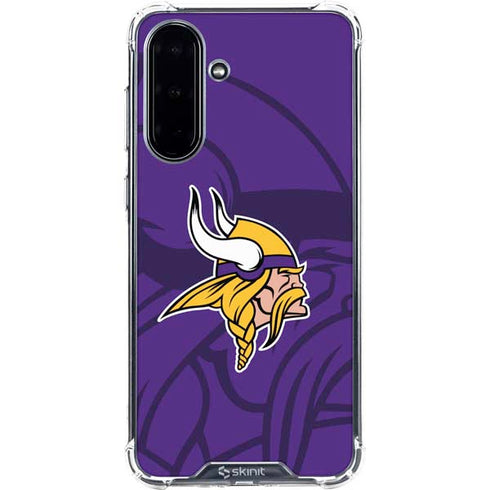 NFL Minnesota Vikings Double Vision Galaxy A36 5G Clear Case