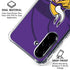 NFL Minnesota Vikings Double Vision Galaxy A36 5G Clear Case