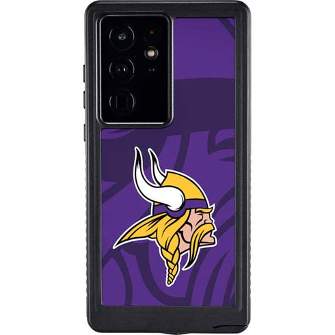 NFL Minnesota Vikings Double Vision Galaxy S24 Ultra Waterproof Case