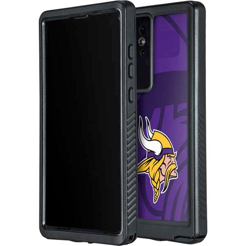 NFL Minnesota Vikings Double Vision Galaxy S24 Ultra Waterproof Case