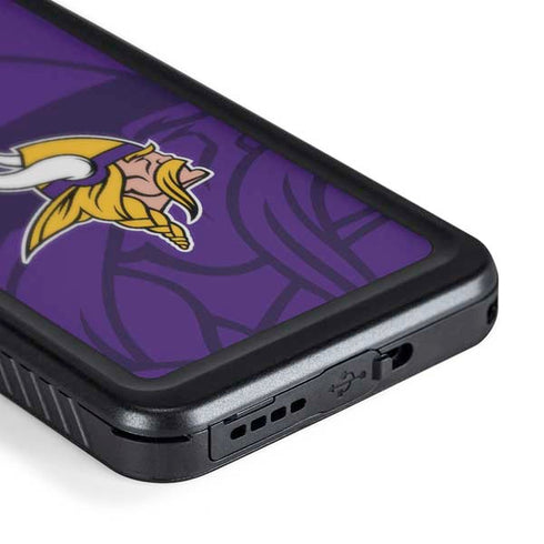 NFL Minnesota Vikings Double Vision Galaxy S24 Waterproof Case