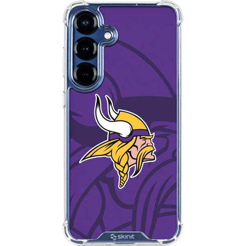 NFL Minnesota Vikings Double Vision Galaxy S25 Clear Case