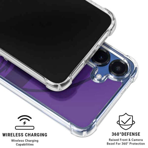 NFL Minnesota Vikings Double Vision Galaxy S25 FE Clear Case
