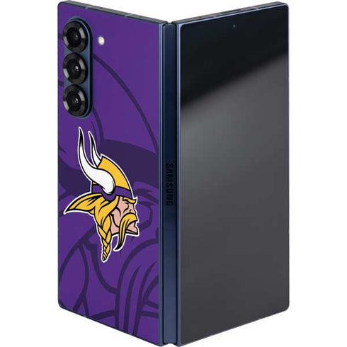 NFL Minnesota Vikings Double Vision Galaxy Z Fold6 Skin