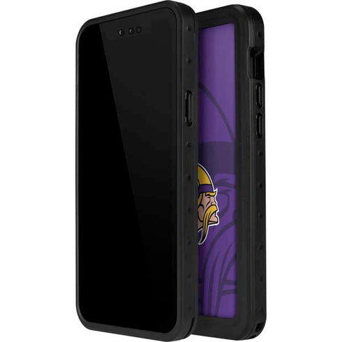 NFL Minnesota Vikings Double Vision iPhone 15 Pro Waterproof Case