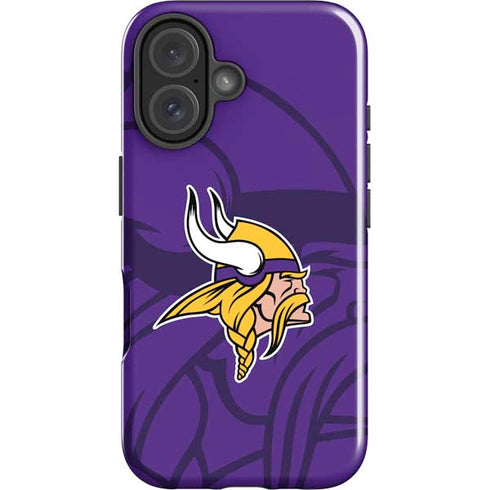 NFL Minnesota Vikings Double Vision iPhone 16 Plus Impact Case
