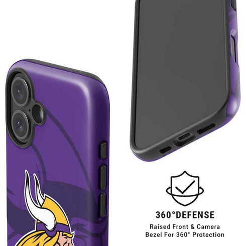 NFL Minnesota Vikings Double Vision iPhone 16 Plus Magsafe Impact Case