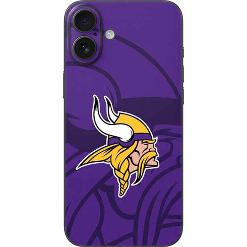 NFL Minnesota Vikings Double Vision iPhone 16 Plus Skin