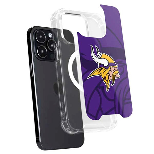 NFL Minnesota Vikings Double Vision iPhone 16 Pro MagSafe Case