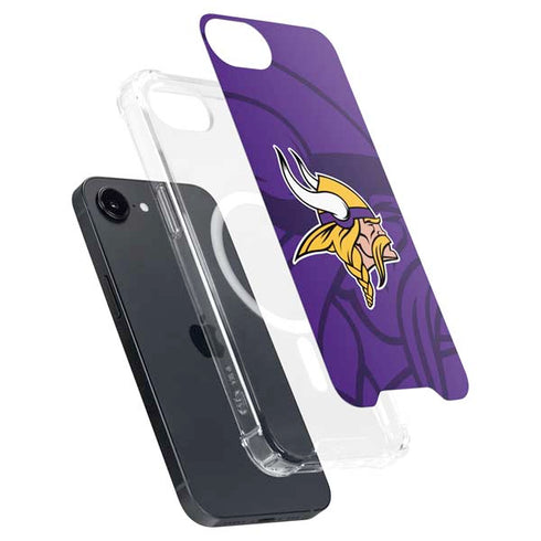 NFL Minnesota Vikings Double Vision iPhone 16e MagSafe Case