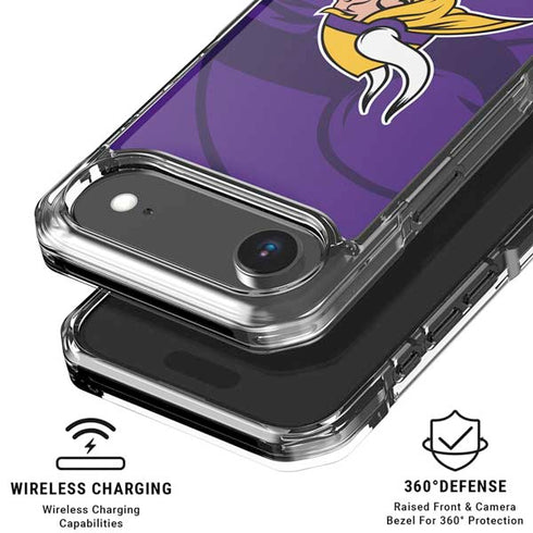 NFL Minnesota Vikings Double Vision iPhone 17 Air Clear Case