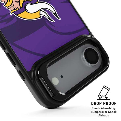 NFL Minnesota Vikings Double Vision iPhone 17 Air Kickstand Case