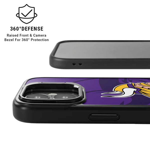 NFL Minnesota Vikings Double Vision iPhone 17 Kickstand Case