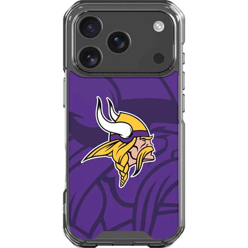NFL Minnesota Vikings Double Vision iPhone 17 Pro Clear Case