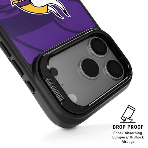 NFL Minnesota Vikings Double Vision iPhone 17 Pro Kickstand Case