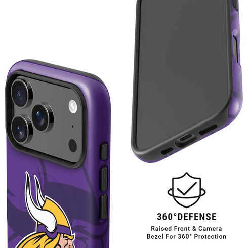 NFL Minnesota Vikings Double Vision iPhone 17 Pro Magsafe Impact Case