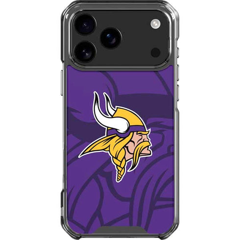 NFL Minnesota Vikings Double Vision iPhone 17 Pro Max Clear Case