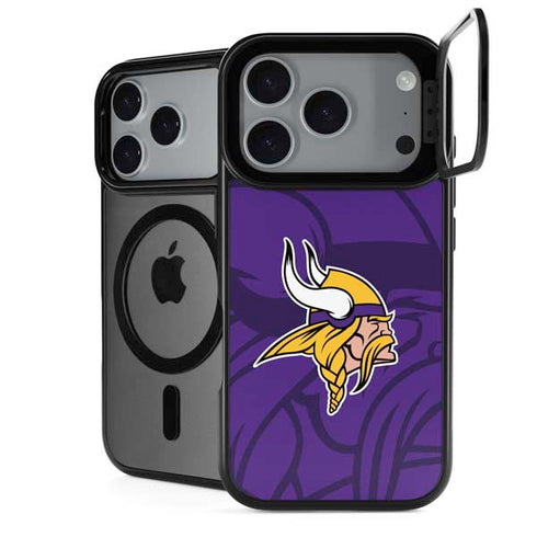 NFL Minnesota Vikings Double Vision iPhone 17 Pro Max Kickstand Case