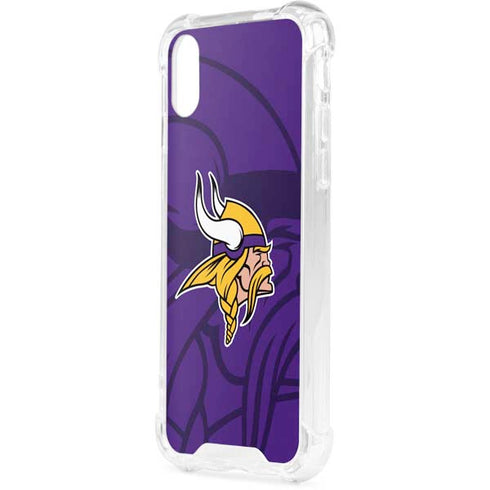 NFL Minnesota Vikings Double Vision iPhone XS Clear Case