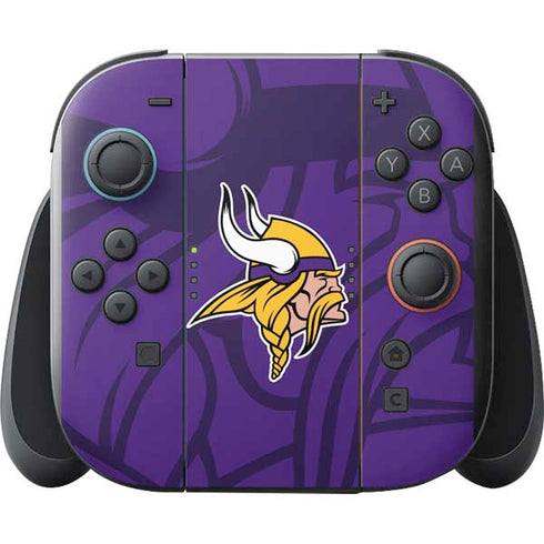 NFL Minnesota Vikings Double Vision Nintendo Switch 2 (2025) with Joy-Con Skin