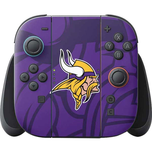 NFL Minnesota Vikings Double Vision Nintendo Switch 2 (2025) Joy-Con Controller Skin