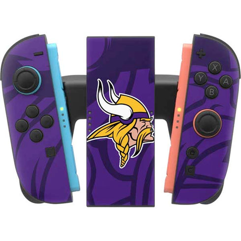 NFL Minnesota Vikings Double Vision Nintendo Switch 2 (2025) Joy-Con Controller Skin