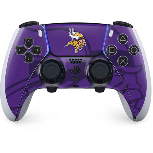 NFL Minnesota Vikings Double Vision PS5 DualSense Edge Pro Controller Skin