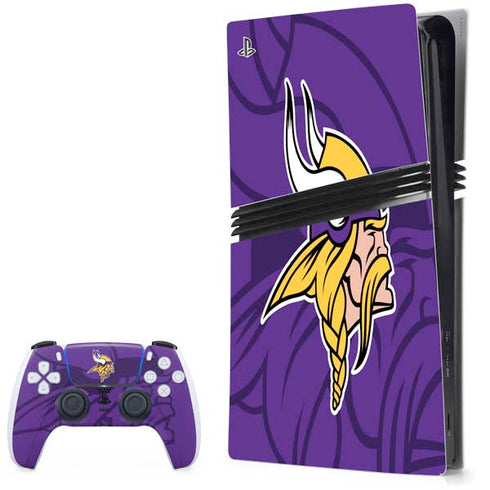 NFL Minnesota Vikings Double Vision PS5 Pro Bundle Skin