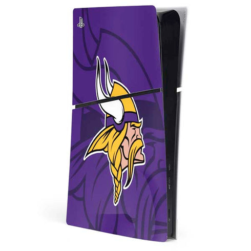 NFL Minnesota Vikings Double Vision PS5 Slim Digital Edition Console Skin