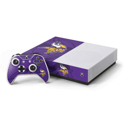 NFL Minnesota Vikings Double Vision Xbox One S All-Digital Edition Bundle Skin