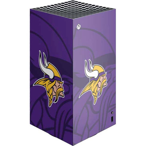 NFL Minnesota Vikings Double Vision XBox Series X Digital Edition Console Skin