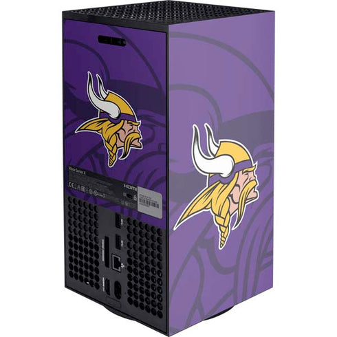 NFL Minnesota Vikings Double Vision XBox Series X Digital Edition Console Skin